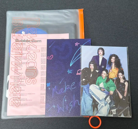 NewJeans fan club slogan + Reverse fan support postcard 2 pieces