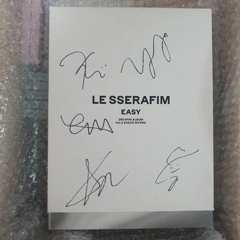LE SSERAFIM EASY signed album not for sale
