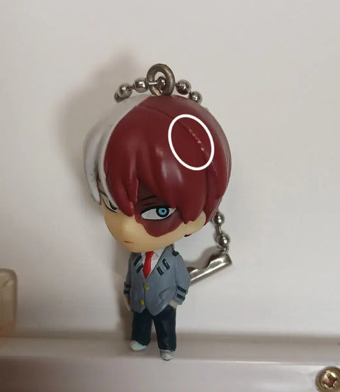 Todoroki mini figure keyring