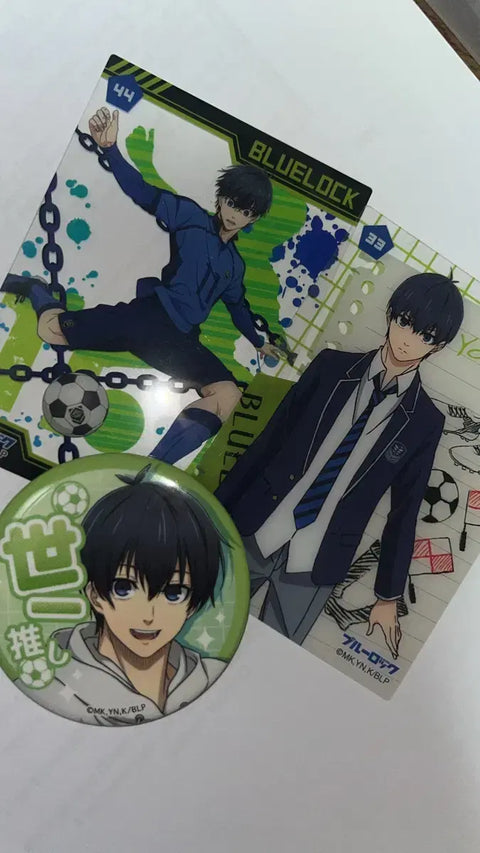 Blue Lock Isagi Yoichi Clear Card Can Badge
