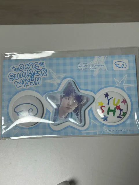 NCT Wish Exhibition Yuushi Pin Button Unopened