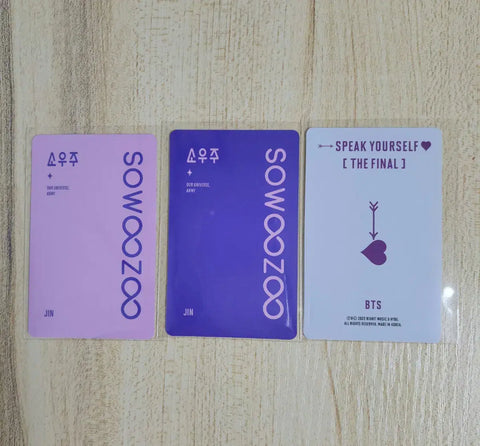 BTS Spacon Mikrokosmos DVD Blu-ray Seokjin photocard BTS Jin photocard