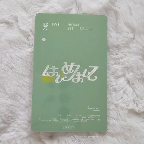 TWS Hajimemashite HMV Shinyu Lucky Draw Photocard TWS Japan
