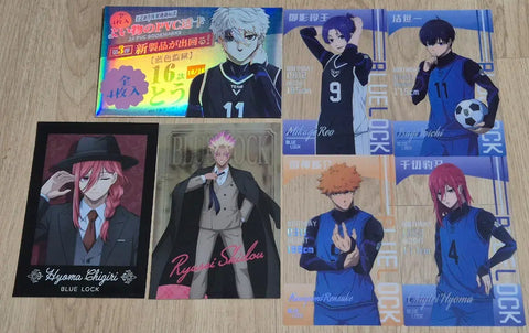 Batch Blue Lock Postcards, PVC Bookmark Batch Transfer