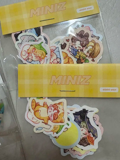 BTS BT21 Minini Stickers Keychain Set - Selling as a lot