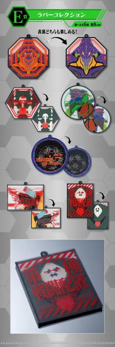 Ichiban Kuji Evangelion Yamato Operation E Prize Rubber Collection