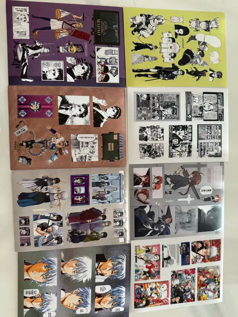 Gintama Stickers 24 Sheets Bundle Goods