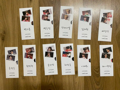 Wanna One Lotte리아 Photocard 33 cards as a set