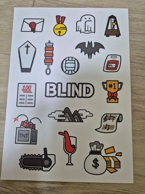Sleepground Blind Stickers for Sale, Pixel Art Sleepground Friends
