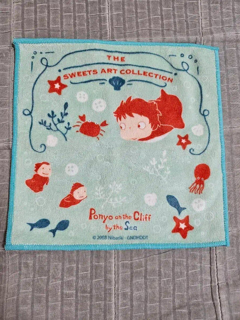Ghibli Ponyo Hand Towel Handkerchief