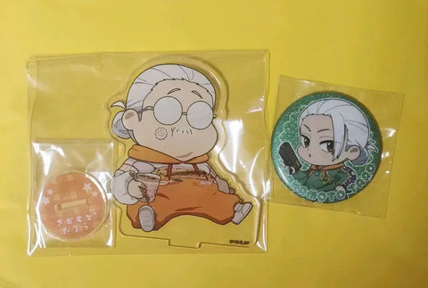 Sakamoto Days Sakaday Fatkamoto Slim Taro Ouchi de Acrylic Stand Can Badge