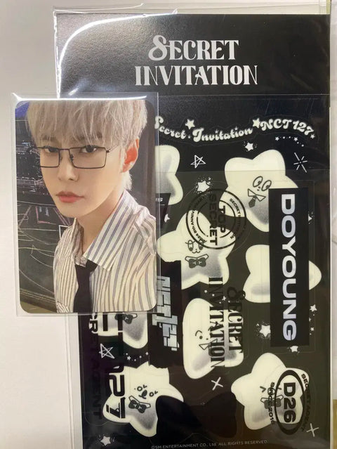 NCT 127 Doyoung 8th Anniversary Fan Meeting Light Stick Deco Sticker Photocard Transfer