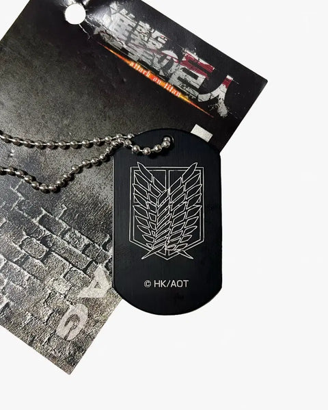 Attack on Titan Levi dog tag military number tag