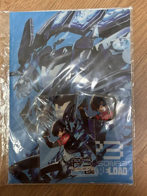Persona 3 Reload Aigis File Postcard Badge Set
