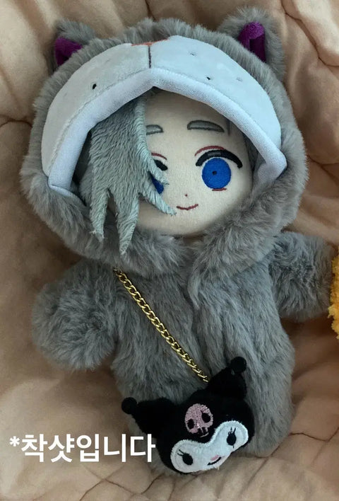 20cm doll clothes, cotton doll animal pajamas, non-attribute Lucifer cat costume