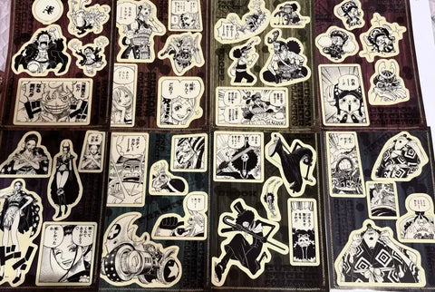 One Piece Jump Shop Original Art Sticker Luffy Nami Usopp Chopper Robin Franky Brook Jinbe