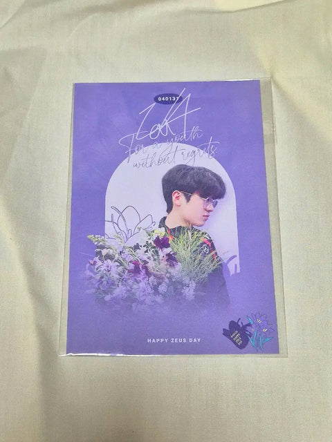 Jeon T1 One Hyun Han Hwa T1 HLE Zeus Day Birthday Postcard
