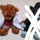 Conan Seven Net Limited Edition Teddy Bear Ai Haibara Plush Doll Goods Bear Plush