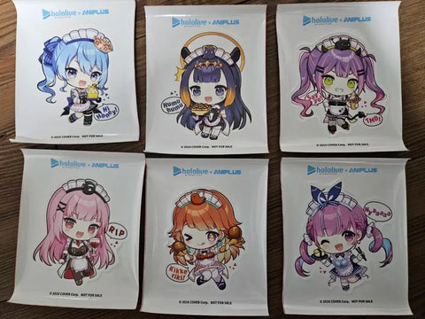 Hololive Seal Stickers 6 pieces as a set
