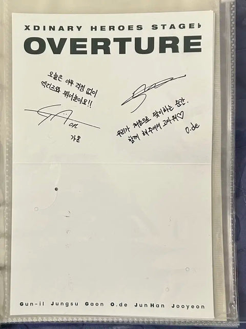 EXO's Overload Concert Entrance Photocard Full Random Benefit Polaroid Message Card