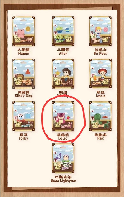 Miniso Toy Story Playful Series Magnet Random Figure Sale - Lotso