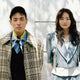 Transfer of Elle featuring actor Park Jung-min and novelist Kim Keum-hee in a photoshoot and interview.