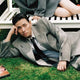 Transfer of Elle featuring actor Park Jung-min and novelist Kim Keum-hee in a photoshoot and interview.