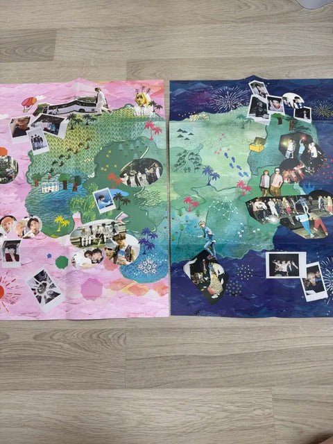 URGENT SALE) Seventeen Boys Be Album Map Poster