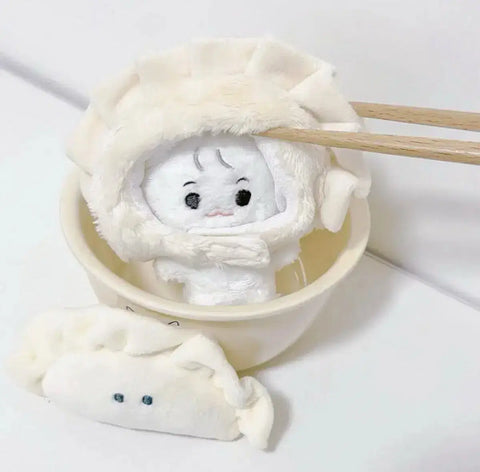10cm doll clothes, dumpling gyoza hat