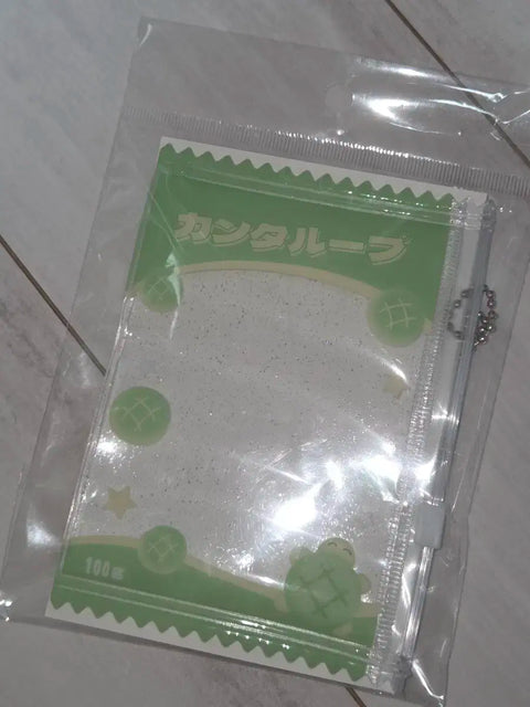 Melon bread turtle photocard pouch holder
