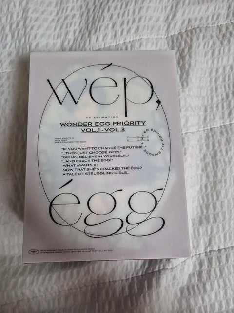 Selling the complete Wonder Egg Priority DVD set!
