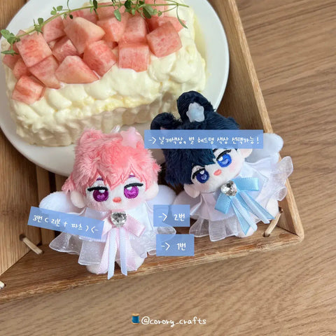 5cm doll clothes angel wing cape star head accessory angel cape set custom color available