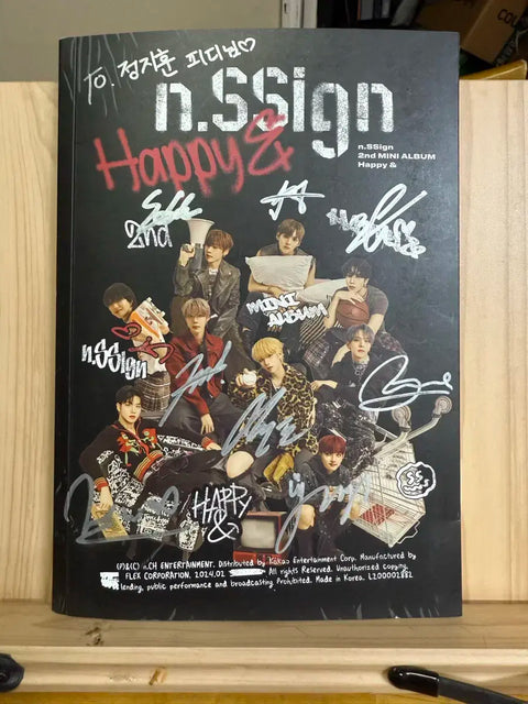 N.SSign Mini Album Vol. 2 Signed Album Happy & Ver. + Photocards and Other Goods