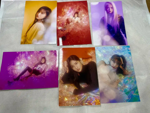 Girl group Everglow real photo 6-piece set, flaw O, Fuji Color