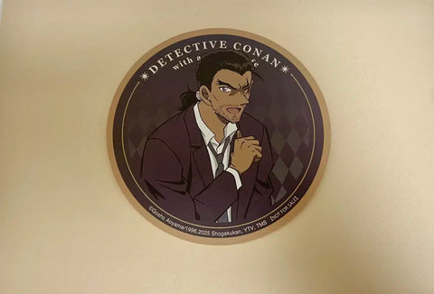 Conan Animate Collaboration Cafe Paper Coaster Kansuke