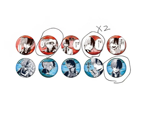 My Hero Academia Todoroki Shoto Jump Shop Badge