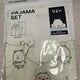 Sanrio NongDamGom Dalgomi Long Sleeve Pajamas New with Tags L