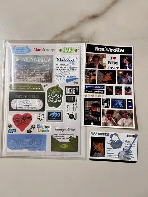 NCT Mark REM solo album song sticker card MD goods keyring unopened