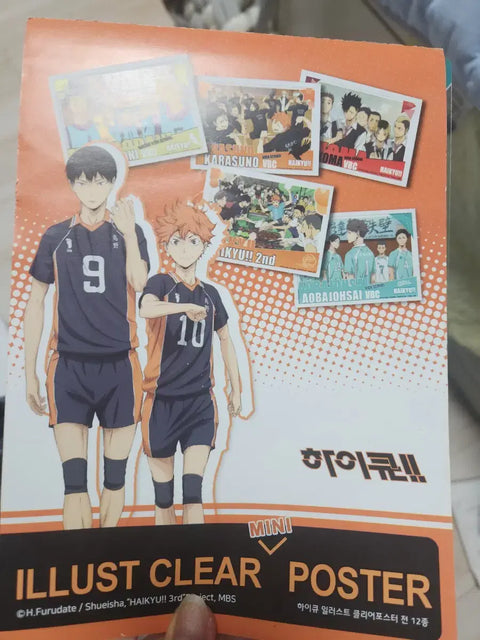 Haikyuu!! Illustration Clear Poster Mini Date Tech Haikyuu!! Puzzle