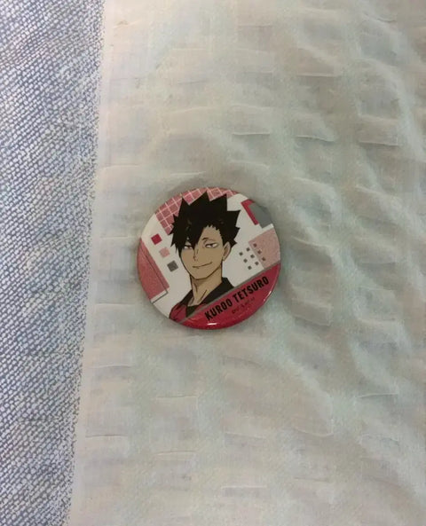 Haikyu Kuroo can badge for sale