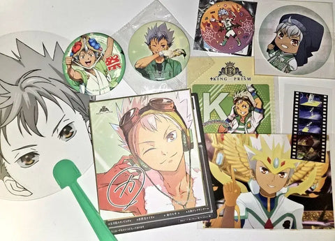 Selling King of Prism Nishina Kazuki merchandise as a bundle.