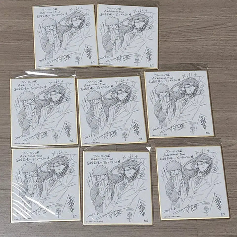 Blue Lock knock-off Jubei Tsurugi Zantetsu Original Art Color Paper 7 Piece Set
