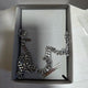 LE SSERAFIM silver chain necklace