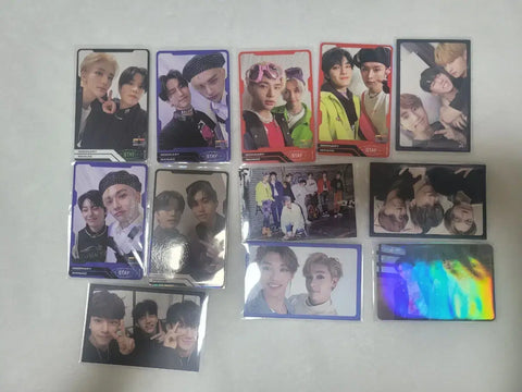 Stray Kids group photo cards, all together