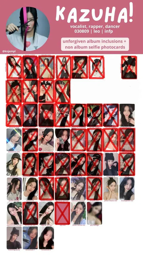 Selling Kazuha Unforgiven photocard album.