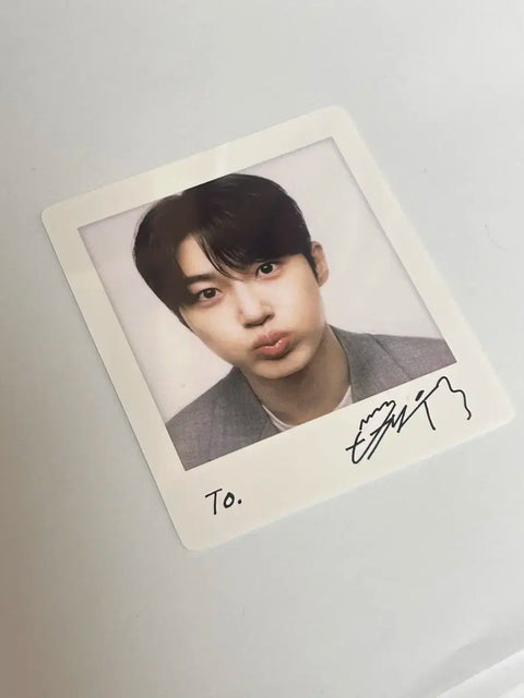 Paldo Byeon Woo-seok Signed Polaroid Photocard