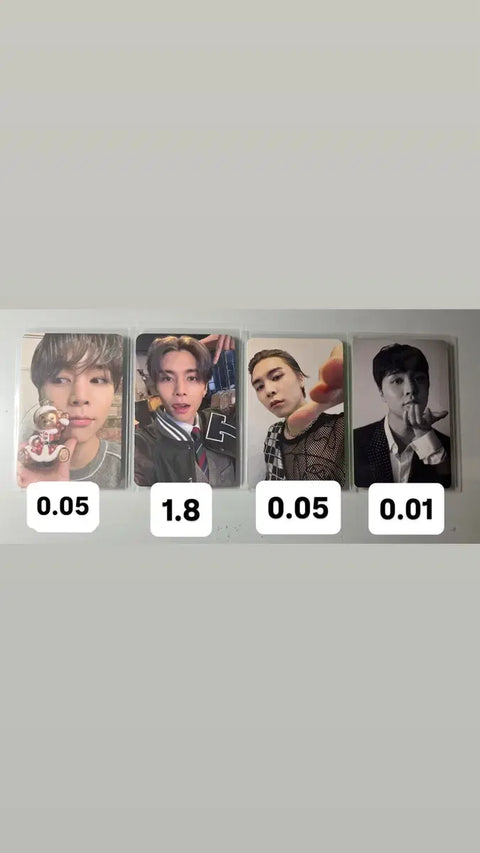 NCT 127 Dream Wish Photocards Johnny Taeyong Yuta Doyoung Renjun Jeno Haechan Jaemin Chenle Jisung Jaehee
