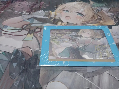 Kazama Iroha 1st Anniversary Desk Mat and Replica Autograph