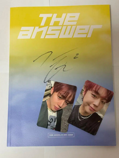 Park Jihoon The answer hello82 Signed Album Photocard for sale