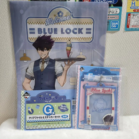 Blue Lock Day Off Kuji Karasu Clear File Sticker, Card Holder Set
